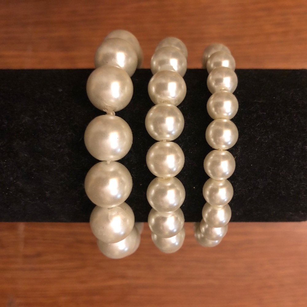 Faux Pearl Bracelets